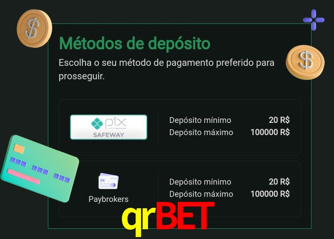 O cassino qrbet oferece uma grande variedade de métodos de pagamento